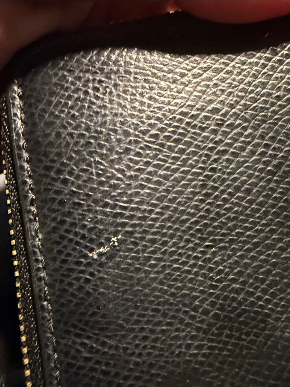 COACH Black Pebbled Leather Zip Wallet with Gold Logo - Picture 10 of 10